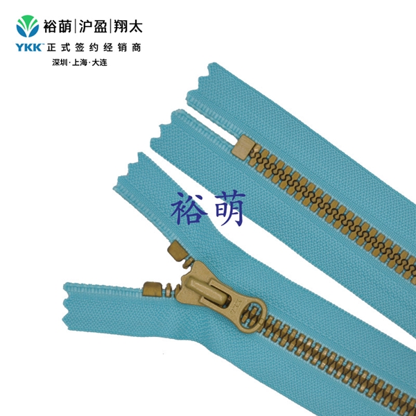8号树脂尖牙仿金铜闭口拉链 DALH拉头 VYMPC-86