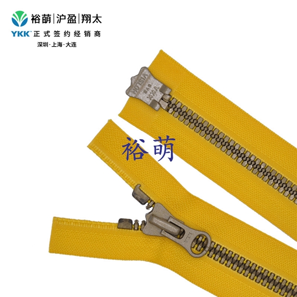 8号树脂尖牙仿古铜逆开右插拉链DALH+DAG3VYMBMR-8