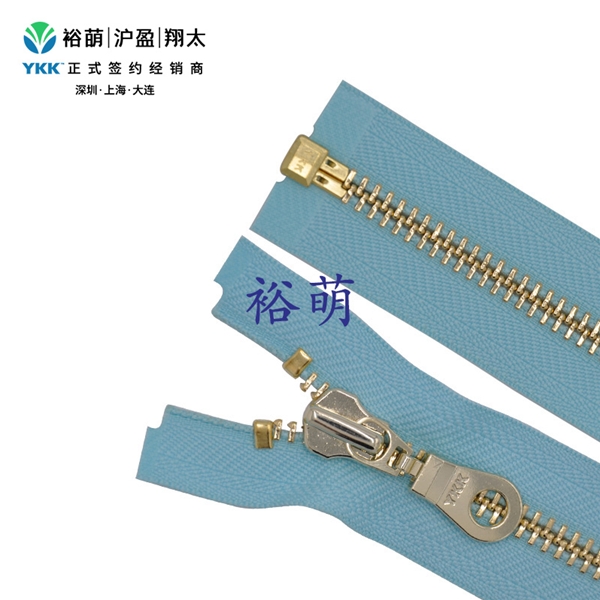 8号金属亮浅金开口右插拉链 DAMSL拉头 MGMLG2OR-86