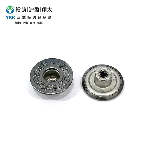 一星麦穗款有孔工字扣-深枪