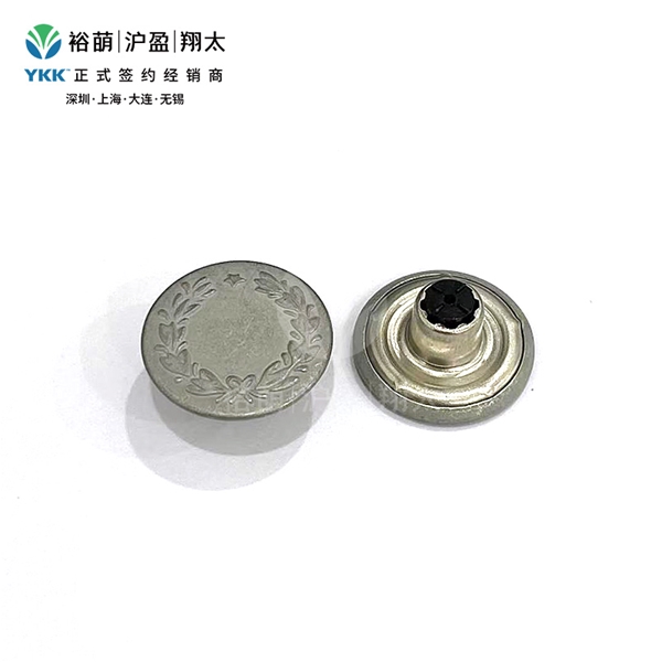 一星麦穗实心平面工字扣-古银