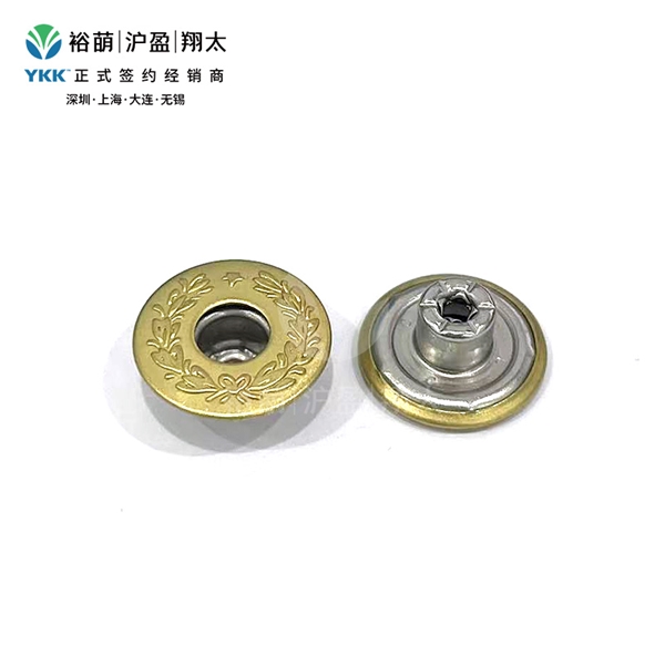 一星麦穗款有孔工字扣-仿金