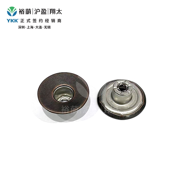 凹面光板有孔工字扣 深红古铜