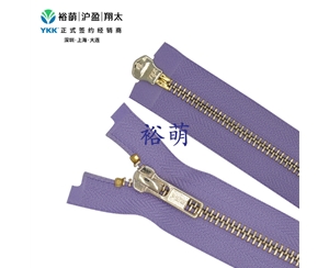 5号亮浅金双开右插拉链 DA8+DA8拉头 RGMP3MR-5