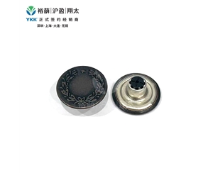 一星麦穗实心平面工字扣-深红古铜