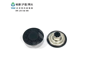 一星麦穗实心平面工字扣-黑古铜