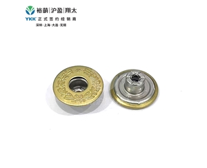 一星麦穗款有孔工字扣-仿金