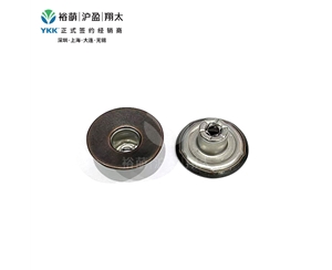 凹面光板有孔工字扣 深红古铜